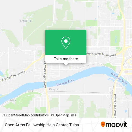 Open Arms Fellowship Help Center map