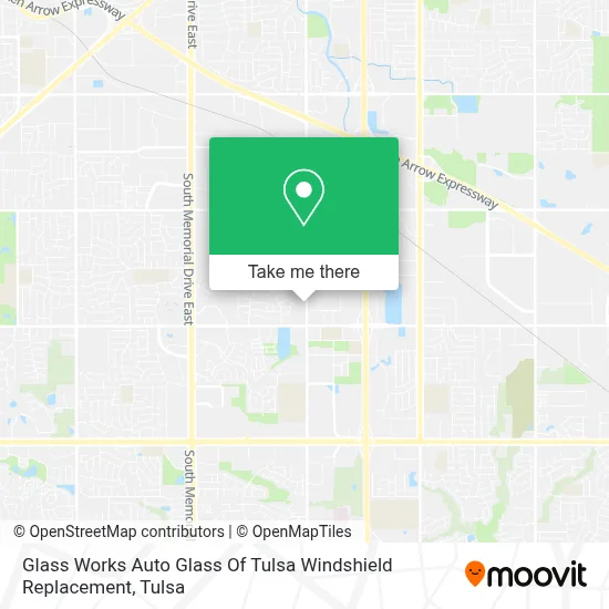 Glass Works Auto Glass Of Tulsa Windshield Replacement map