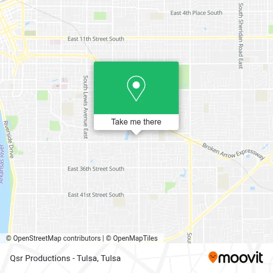 Qsr Productions - Tulsa map