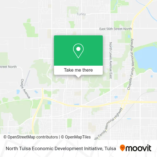 North Tulsa Economic Development Initiative map