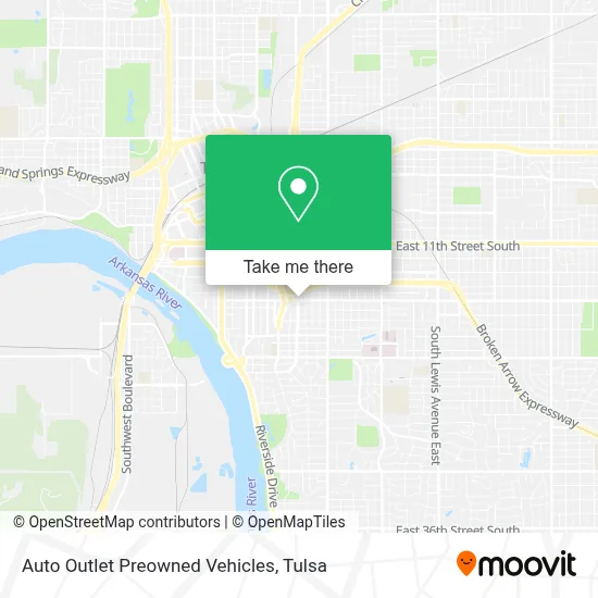 Auto Outlet Preowned Vehicles map