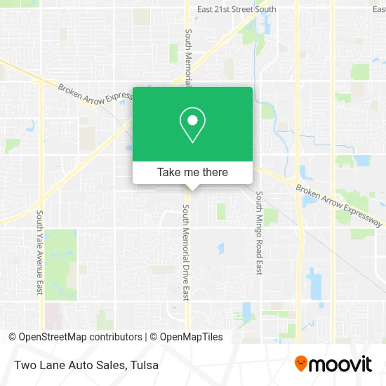 Two Lane Auto Sales map