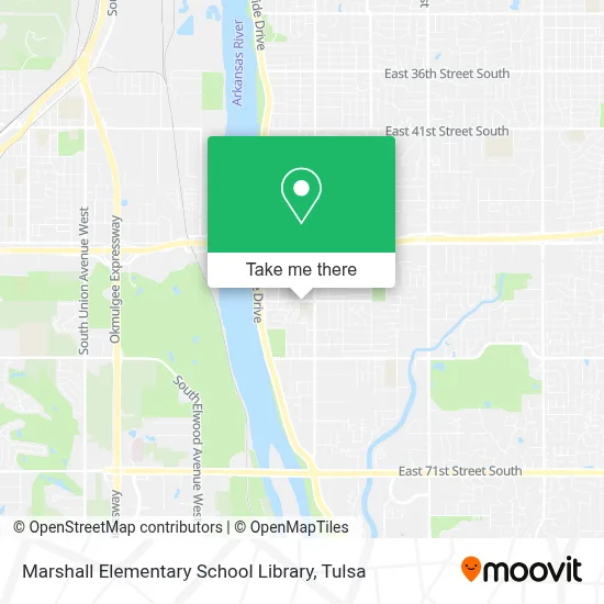 Marshall Elementary School Library map