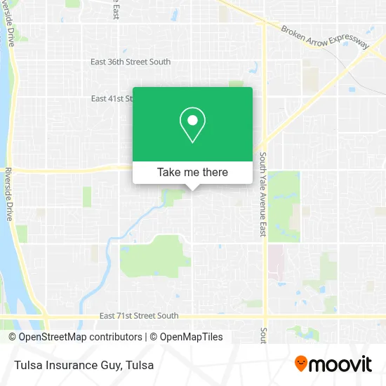 Tulsa Insurance Guy map