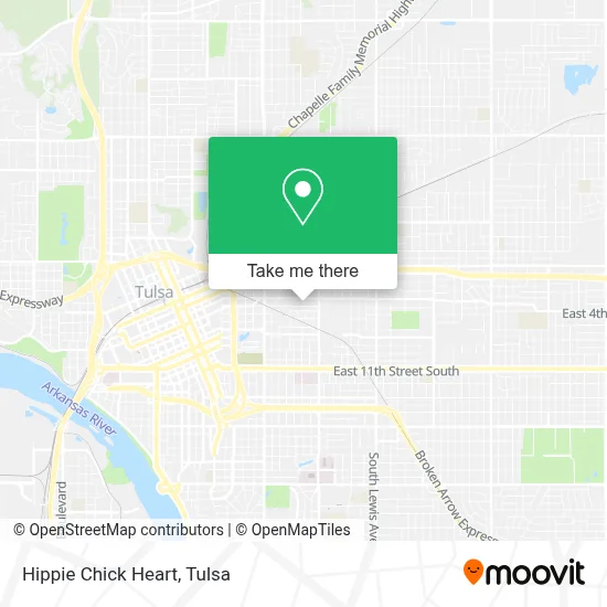 Hippie Chick Heart map