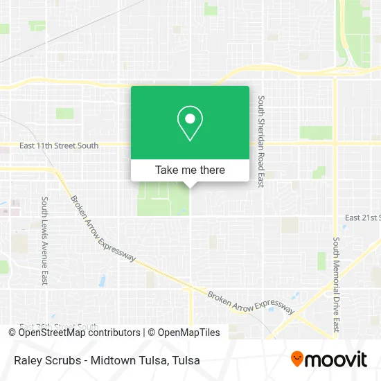 Raley Scrubs - Midtown Tulsa map
