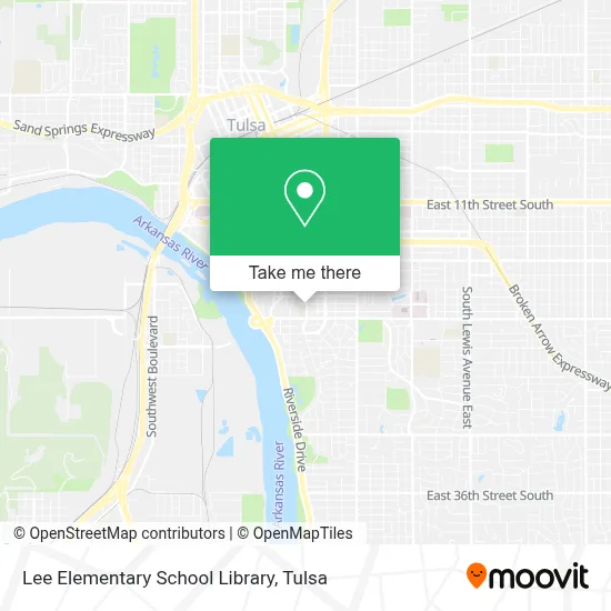Lee Elementary School Library map