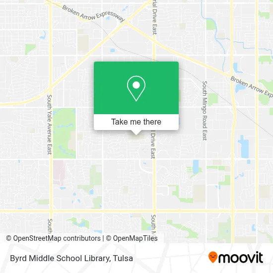 Byrd Middle School Library map