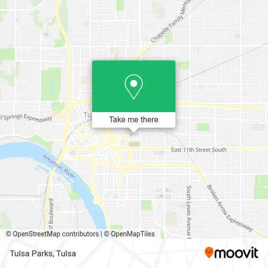 Tulsa Parks map