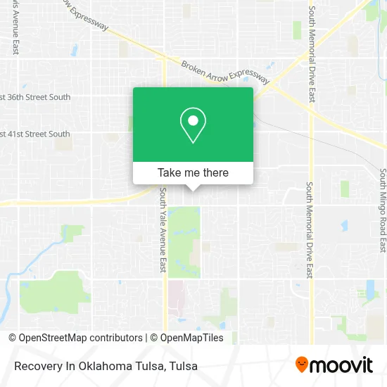 Recovery In Oklahoma Tulsa map