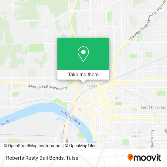Roberts Rusty Bail Bonds map