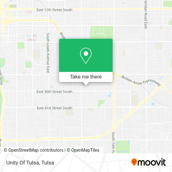Unity Of Tulsa map