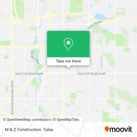 M & Z Construction map