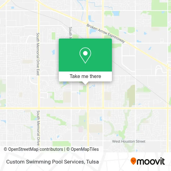 Custom Swimming Pool Services map