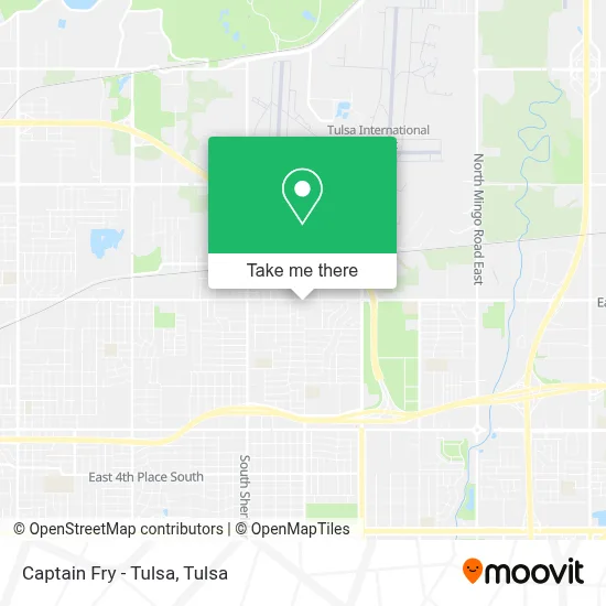 Captain Fry - Tulsa map