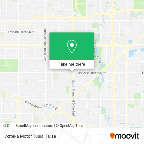 Azteka Motor Tulsa map