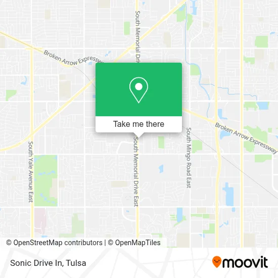 Sonic Drive In map