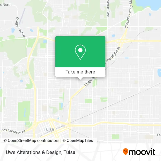 Uws Alterations & Design map