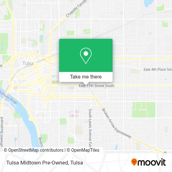 Tulsa Midtown Pre-Owned map