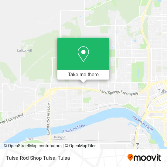Tulsa Rod Shop Tulsa map