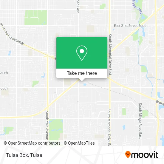 Tulsa Box map