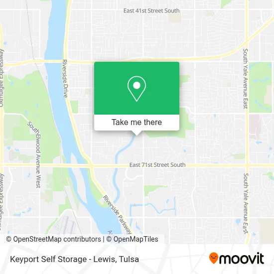 Keyport Self Storage - Lewis map