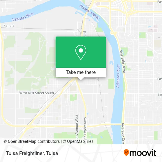 Tulsa Freightliner map