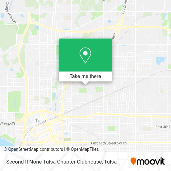Second II None Tulsa Chapter Clubhouse map
