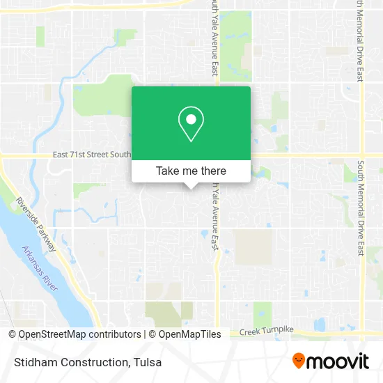 Stidham Construction map