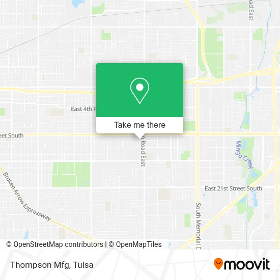Thompson Mfg map