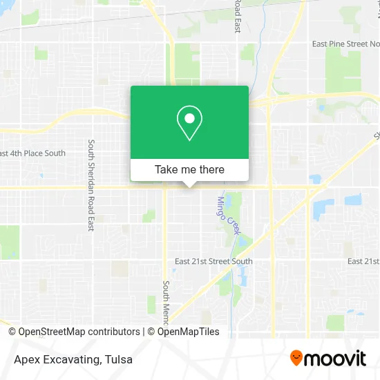 Apex Excavating map
