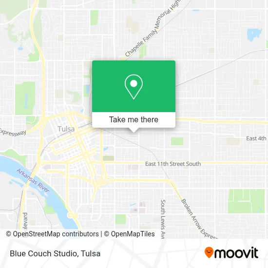 Blue Couch Studio map