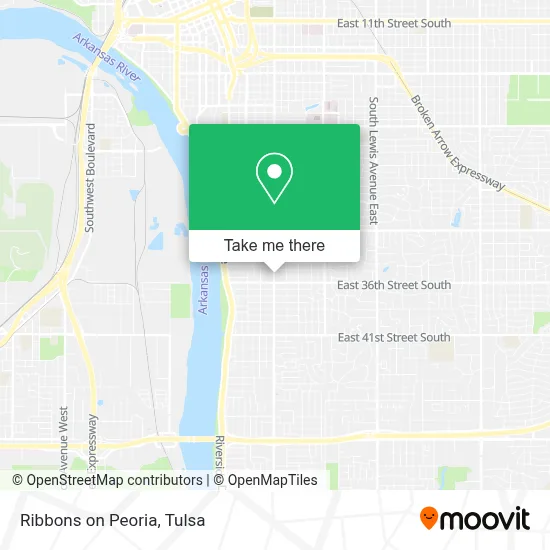 Ribbons on Peoria map