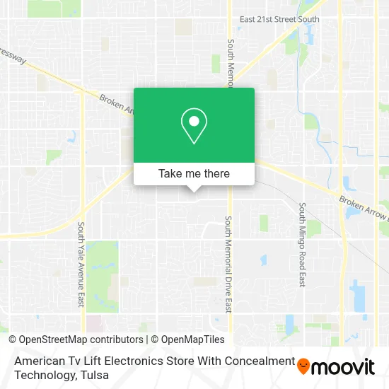 American Tv Lift Electronics Store With Concealment Technology map