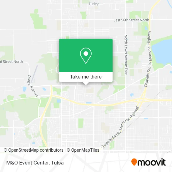 M&O Event Center map