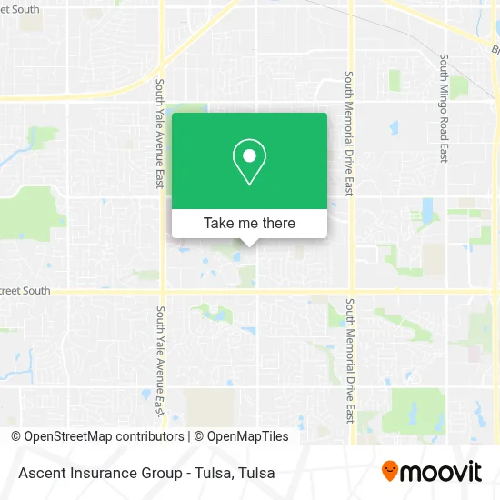 Ascent Insurance Group - Tulsa map