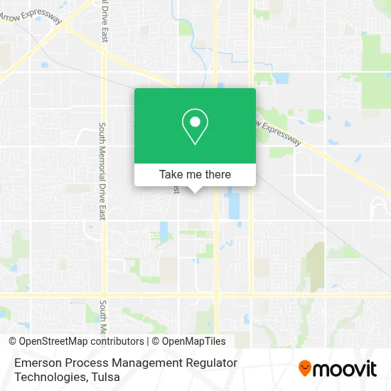 Emerson Process Management Regulator Technologies map