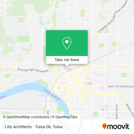 Lilly Architects - Tulsa Ok map