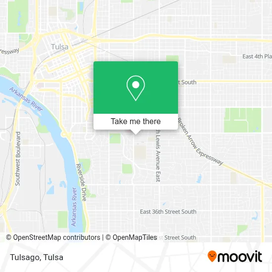 Tulsago map