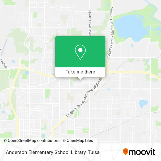 Anderson Elementary School Library map