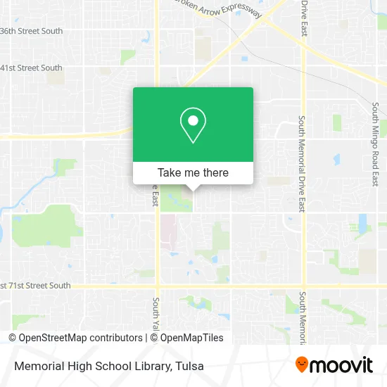 Memorial High School Library map