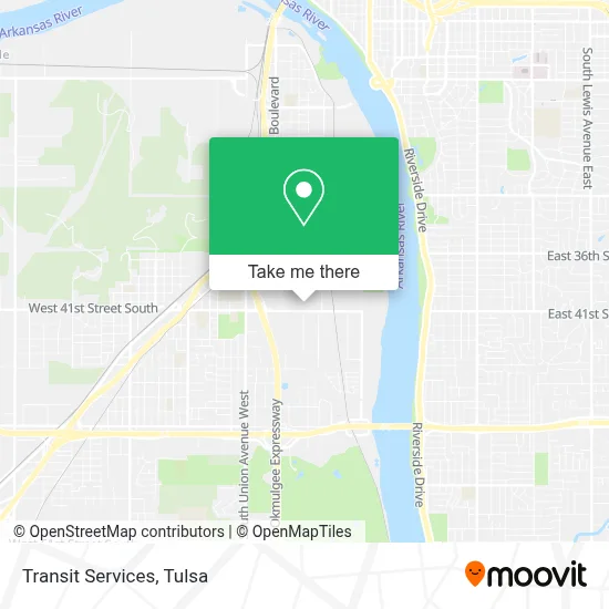 Transit Services map