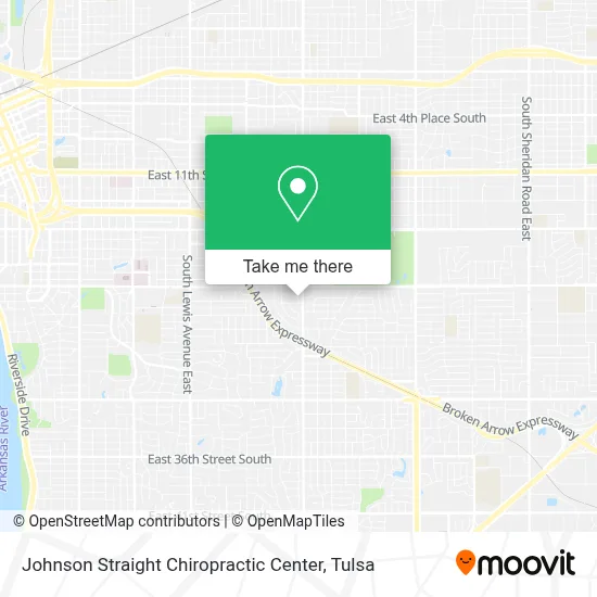 Johnson Straight Chiropractic Center map