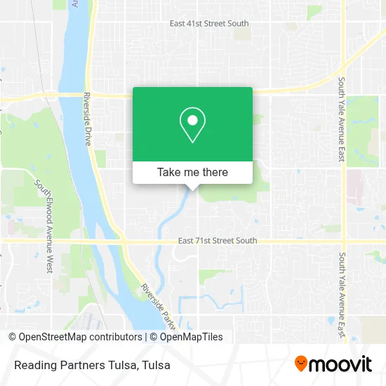 Reading Partners Tulsa map