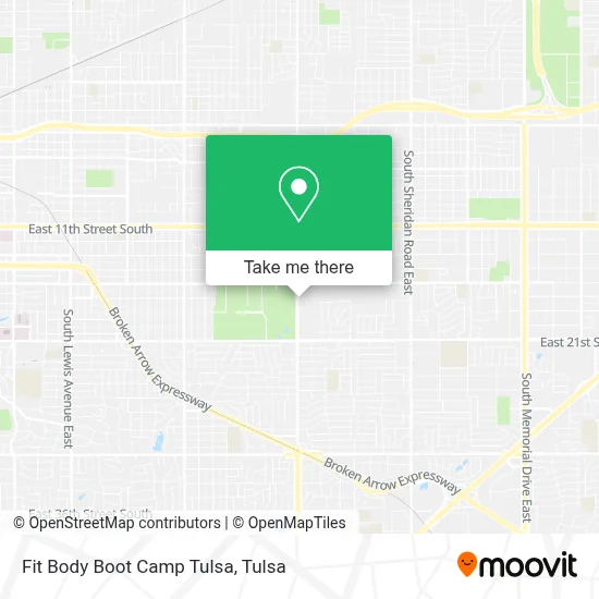 Fit Body Boot Camp Tulsa map
