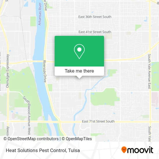 Heat Solutions Pest Control map