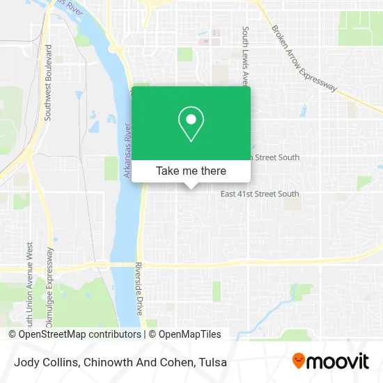 Jody Collins, Chinowth And Cohen map