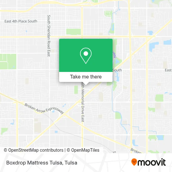 Boxdrop Mattress Tulsa map