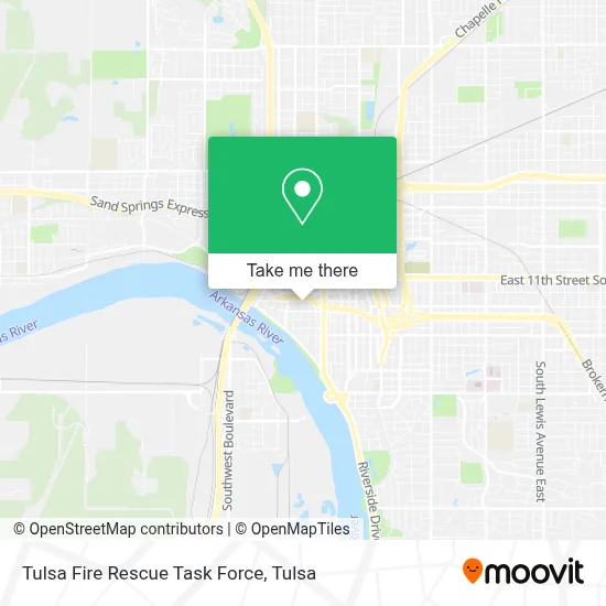 Tulsa Fire Rescue Task Force map