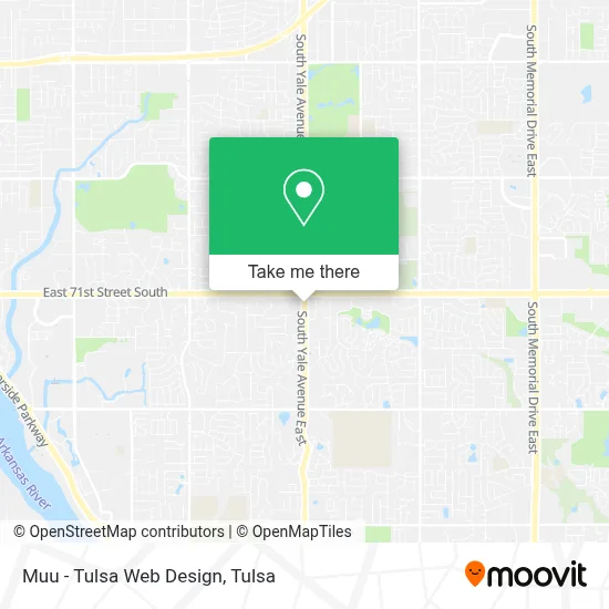 Muu - Tulsa Web Design map